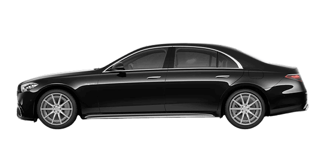 Mercedes S-Class luxury sedan — side profile